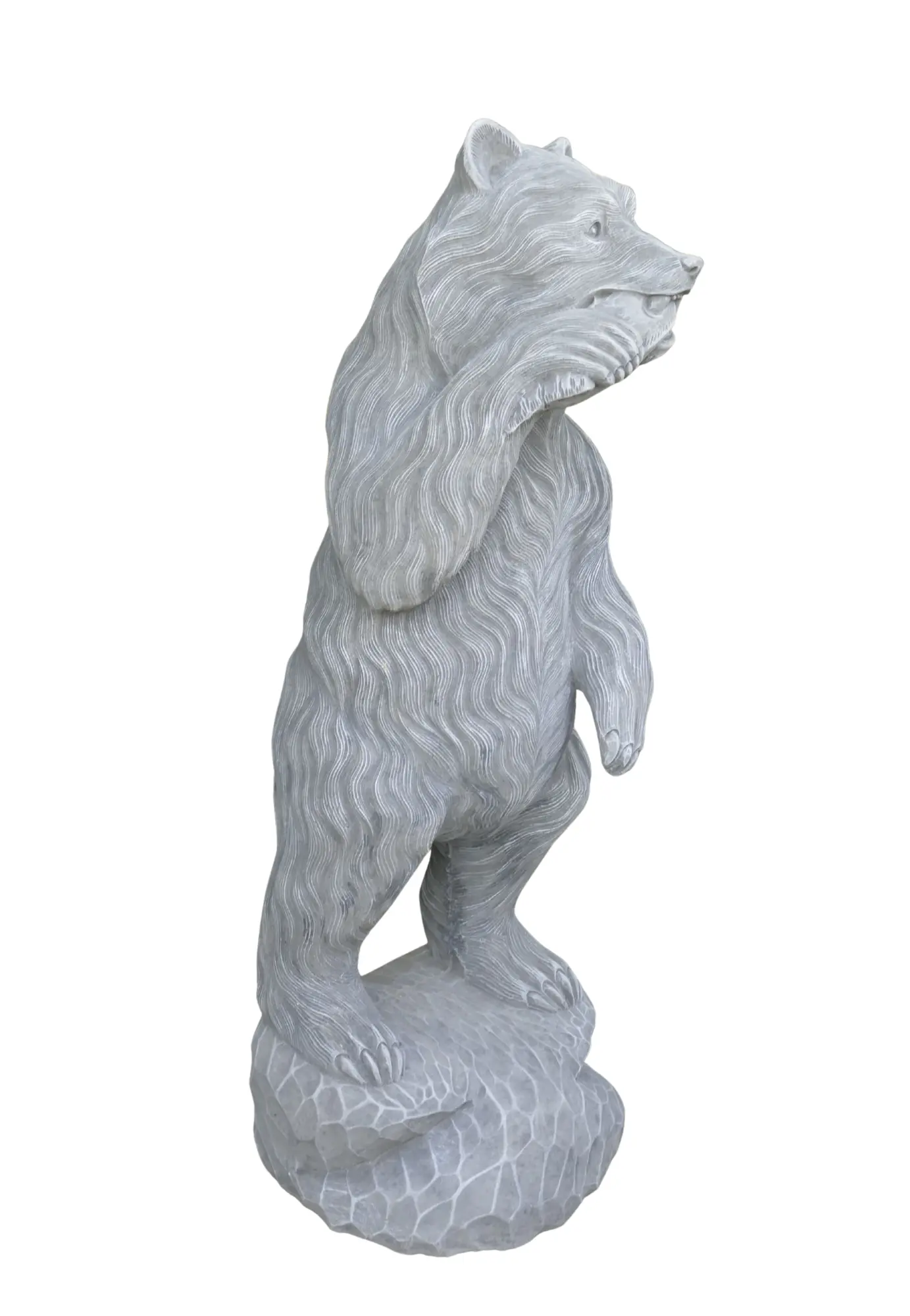  Product image 5 of the product “Big bear eating fish, 100cm H | cast stone ”